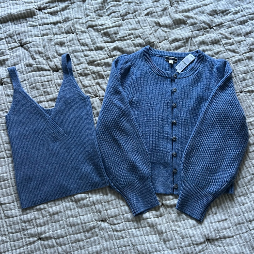 NWT J.CREW cashmere sweater set